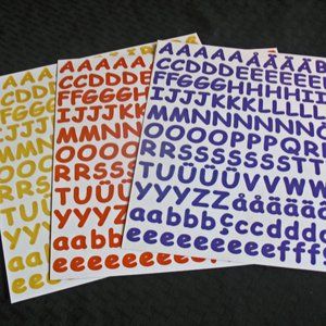 CREATIVE MEMORIES LARGE ABC/123 ALPHABET LETTERS;
